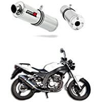 VJF Roadwin 125 Escape Moto Deportivo Redondo Silenciador Dominator Exhaust Racing Bolt-on